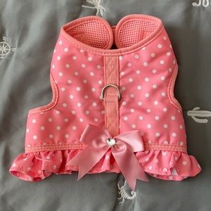 Pink dog harness